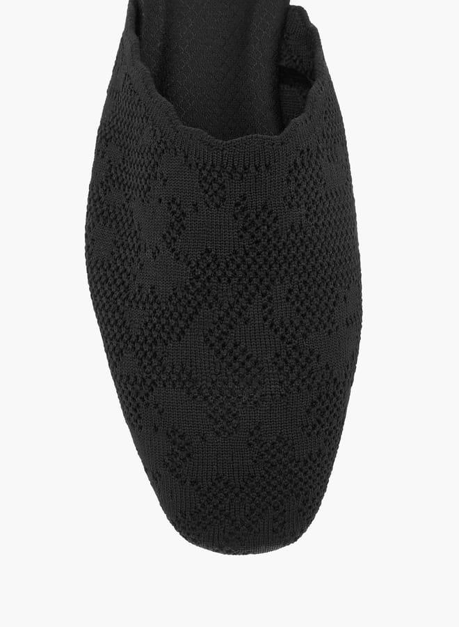 Le Confort Women Textured Slip-On Mules - Image 4