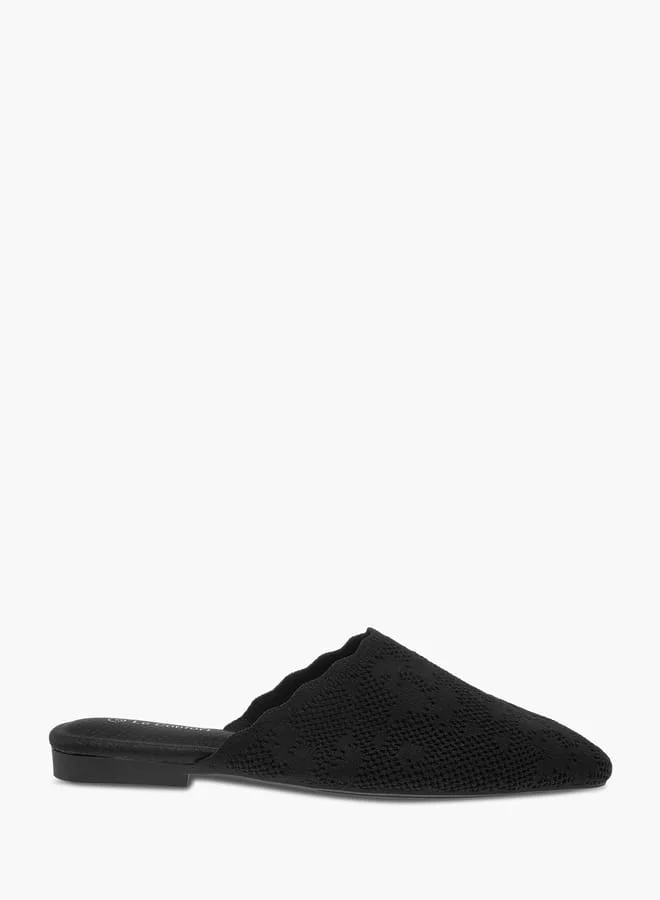 Le Confort Women Textured Slip-On Mules