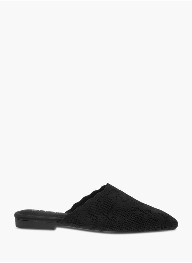 Le Confort Women Textured Slip-On Mules  - Image 3
