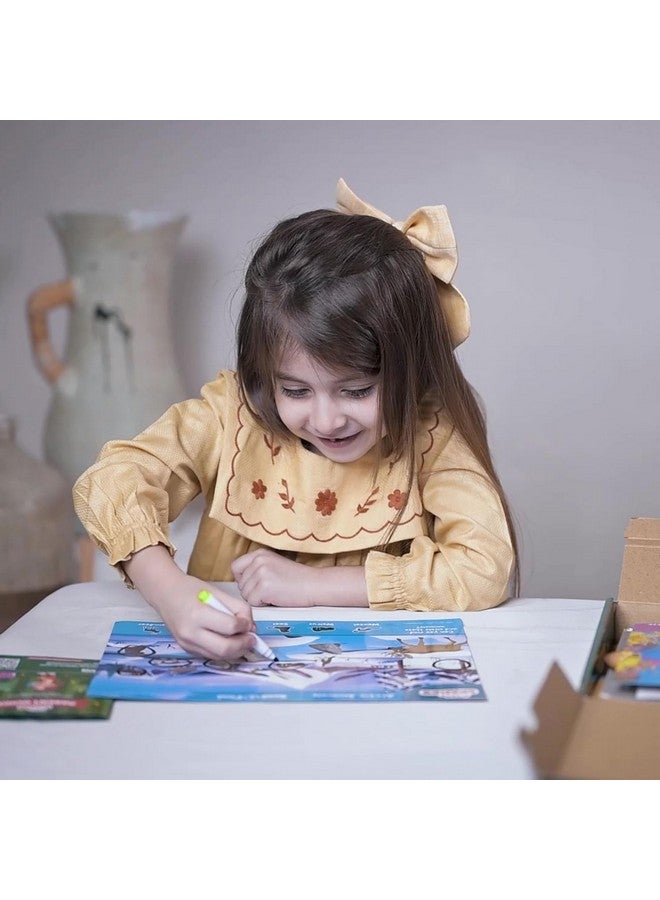 سمارتيفيتي صندوق أنشطة مونتيسوري للأولاد والبنات من سن 3 و4 و5 سنوات، مجموعة أنشطة تعليمية 7 في 1 لمرحلة ما قبل المدرسة للأطفال من سن 3 إلى 6 سنوات، هدية عيد ميلاد للأطفال، لعبة تعليمية للمفردات والمهارات الحركية الدقيقة - Image 2