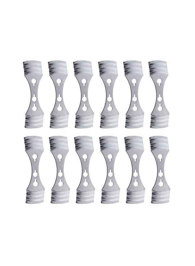 Kare Kind Pack of 12pcs Metal Candle Wick Centering Devices - Retail Packaging (Wick Centering Device, Silver) - Image 3