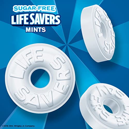 Life Savers حلوى LIFE SAVERS المنعشة بنكهة النعناع الخالي من السكر كيس للحلويات للرحلات المدرسية والعمل 275 أونصة عبوة من 12 - Image 5