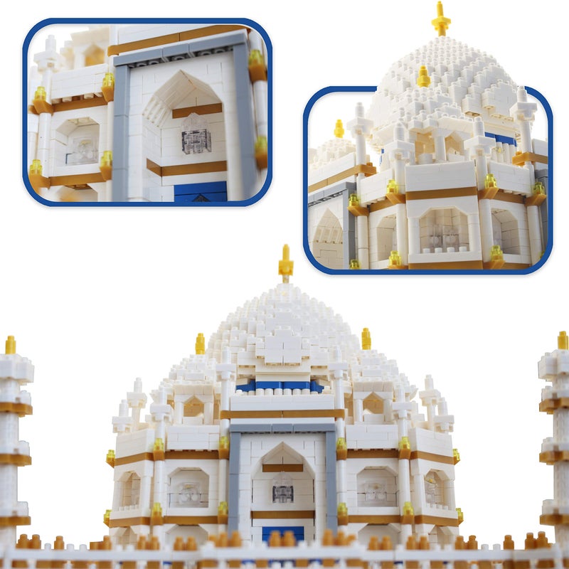 dOvOb Micro Mini Blocks Taj Mahal Building and Architecture Model Set4000Pieces Toys Gifts for Kid and Adult - Image 3