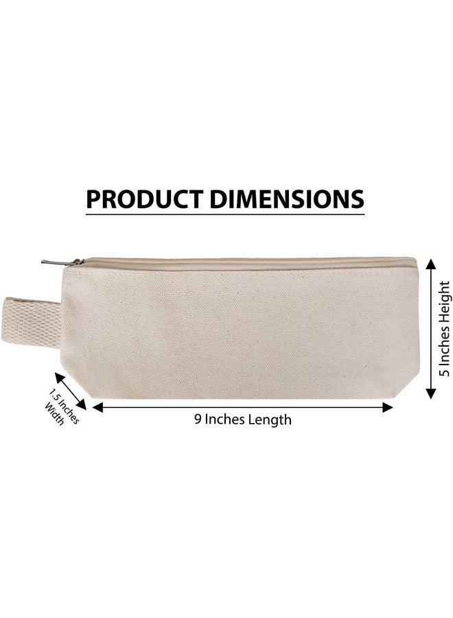 ليفي حافظة أقلام متعددة الأغراض من ليفاي بسحاب، أدوات مكتبية متعددة الأغراض، حافظة أقلام، 9 × 3.5 بوصة، قماش قطني 100% - عبوة من 6 و10 و20 قطعة (6، أزرق - 6 قطع) - Image 2