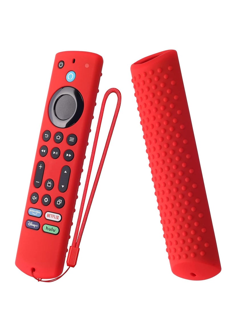 كابتن تيك Silicone Remote Cover for All New Fire Stick 4K Max Case Compatible with TV 2nd Gen Toshiba/Insignia NS-RCFNA-21 Sleeve with Lanyard - Image 1