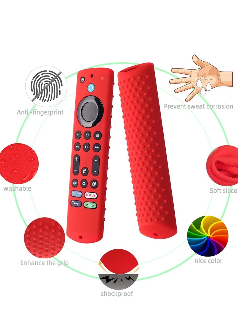 كابتن تيك Silicone Remote Cover for All New Fire Stick 4K Max Case Compatible with TV 2nd Gen Toshiba/Insignia NS-RCFNA-21 Sleeve with Lanyard - Image 2