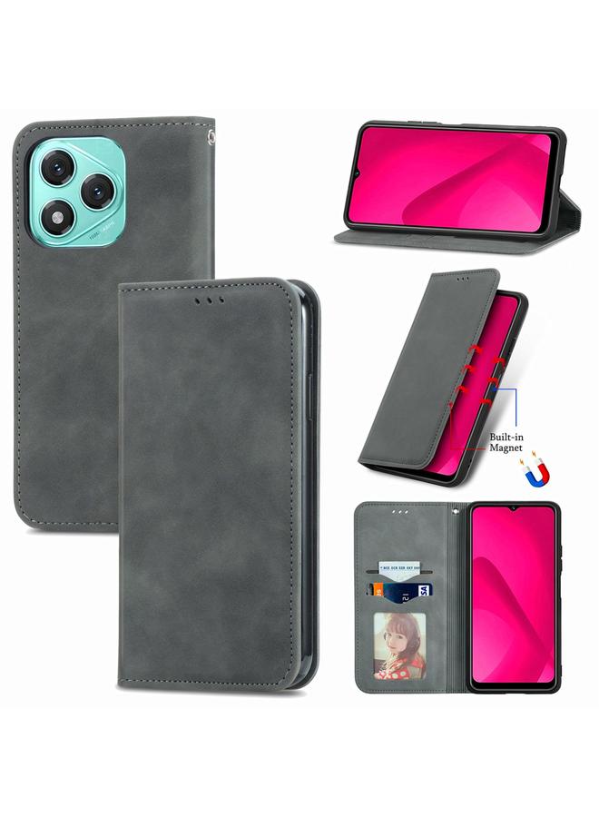 The Bros Phone Case For Honor 400 Lite Retro Skin Feel Magnetic Flip Leather Phone Phone Case - Image 1