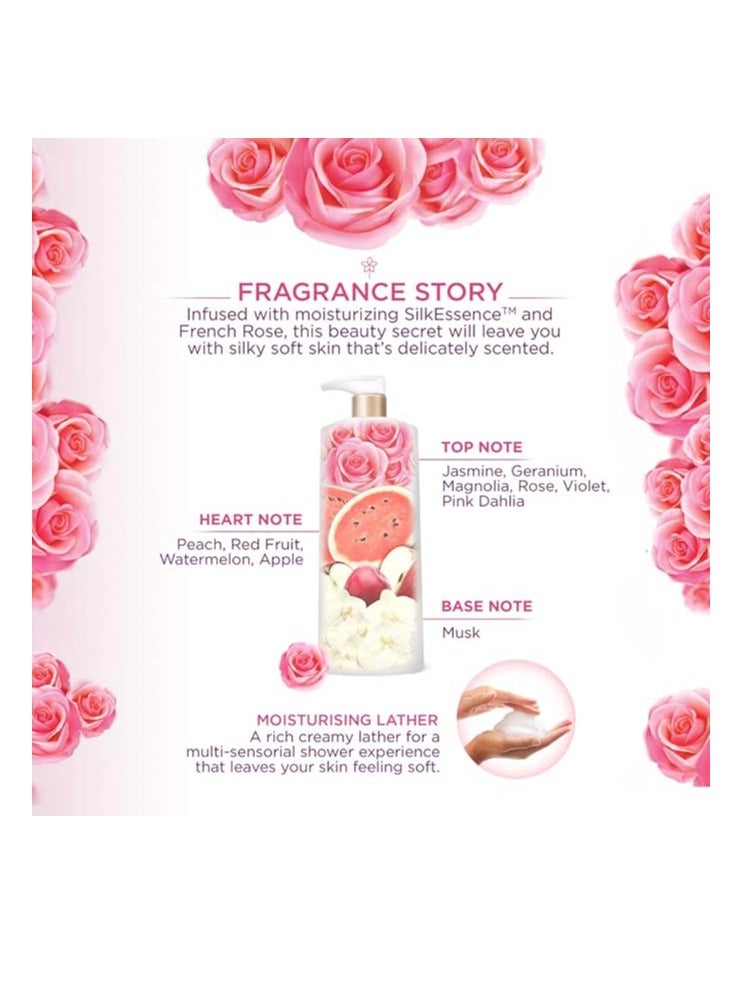 لوكس غسول الجسم بالورد الناعم 500 ملل - Image 2