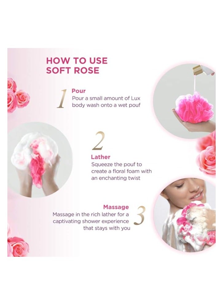 لوكس غسول الجسم بالورد الناعم 500 ملل - Image 3