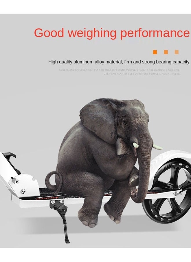 Topleo Scooters for Adults Teens Kick Scooter with Adjustable Height Dual Suspension and Shoulder Strap 8 inches Big Wheels Scooter Smooth Ride Commuter Scooter Best Gift for Kids Age 10 Up  - Image 4