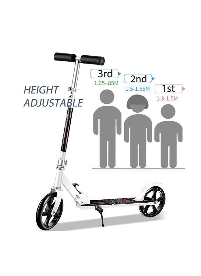 Topleo Scooters for Adults Teens Kick Scooter with Adjustable Height Dual Suspension and Shoulder Strap 8 inches Big Wheels Scooter Smooth Ride Commuter Scooter Best Gift for Kids Age 10 Up  - Image 2