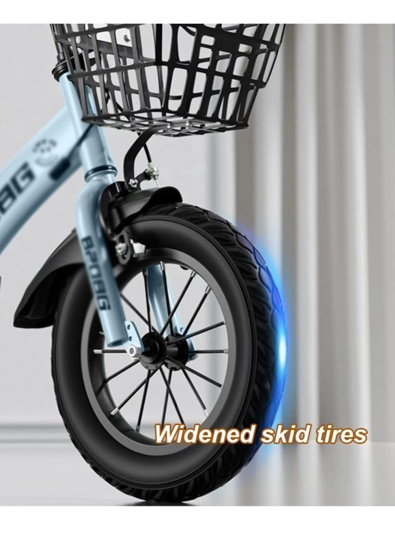 MG Children's bicycle for 5-9 Years old Kids Bike, 18 inch Cycle, Blue - Image 4