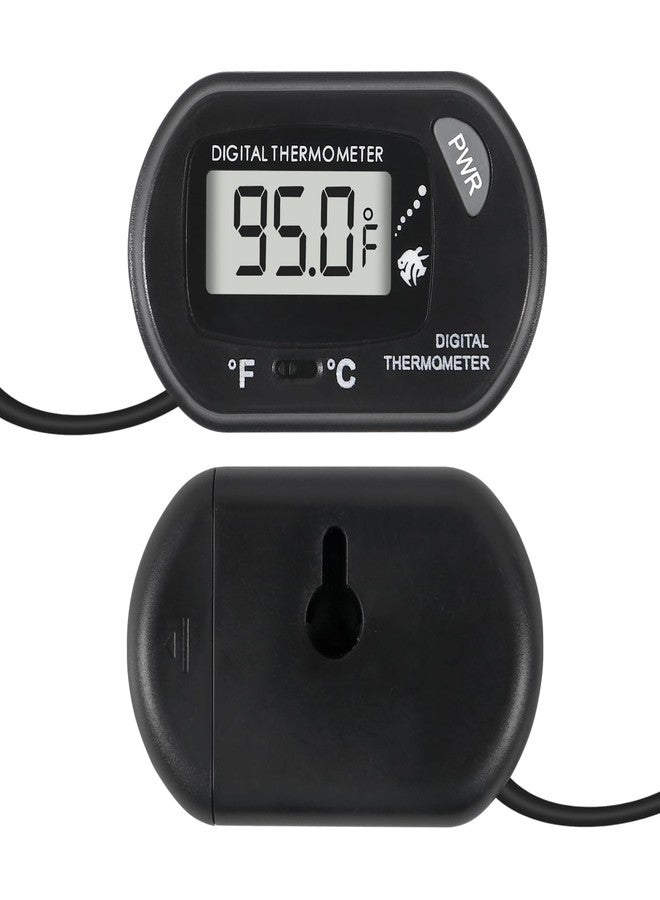 SHUTAO Digital Aquarium Thermometer with LCD Display - Water-Resistant Sensor Probe and Suction Cup for Fish and Reptile Tanks (Fahrenheit/Celsius) - Image 4