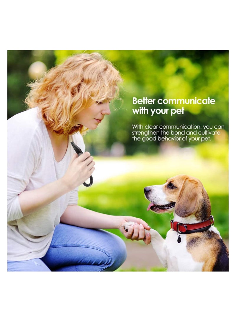 SYOSI Dog Clicker with Whistle and Wrist Strap, Clicker Training for Dogs Cats Puppy Birds, Pet Training Clickers 2 PCS (Blue/Black) - Image 5