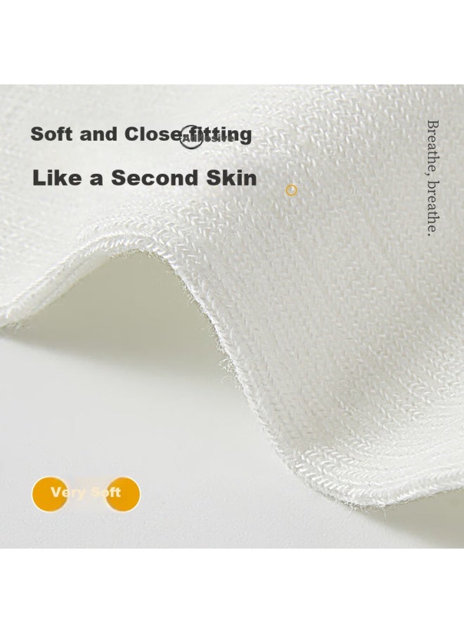 MIIOW 6 Pairs Of Pure Cotton Socks For Women, Summer Thin Casual Versatile White Ladies' Socks Boat Socks Antibacterial Deodorant Short Socks - Image 4