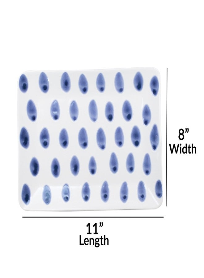 VIETRI Santorini Dot Small Rectangular Platter - Image 2