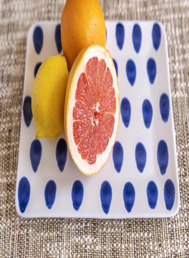 VIETRI Santorini Dot Small Rectangular Platter - Image 4