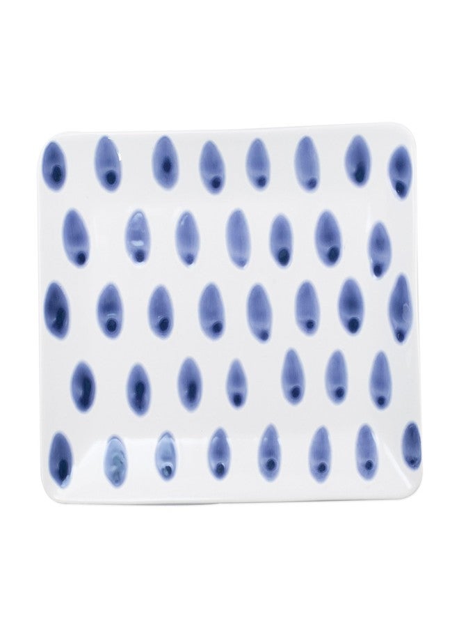 VIETRI Santorini Dot Small Rectangular Platter - Image 1