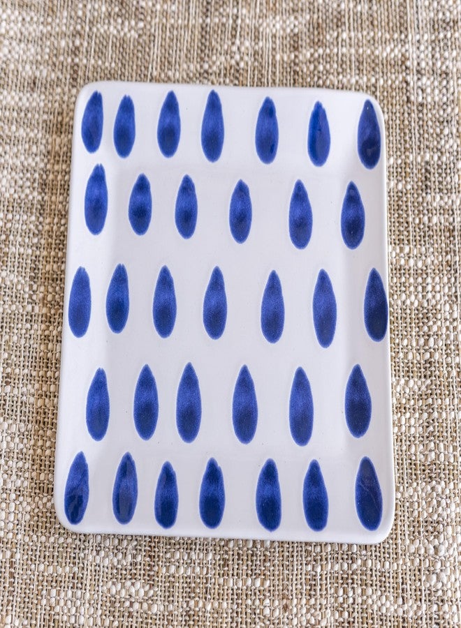 VIETRI Santorini Dot Small Rectangular Platter - Image 3