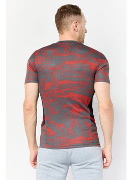 Adidas Men Sportswear Fit Short Sleeve Football Jersey, Dark Grey  - Image 4