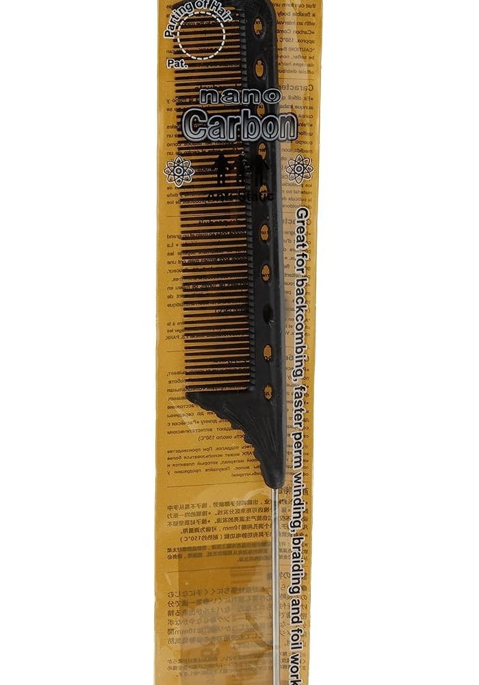 YS Park 102 Super Weaving Winding Tail Comb - Black - Image 4