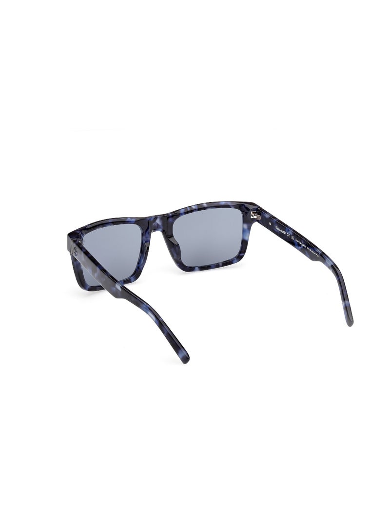 TIMBERLAND FULL RIM MALE SQUARE BLUE ACETATE SUNGLASSES - Image 3