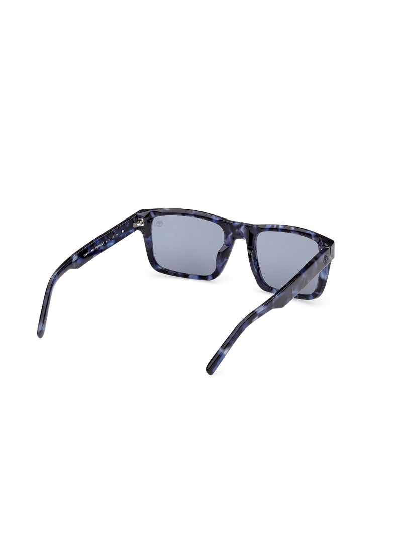 TIMBERLAND FULL RIM MALE SQUARE BLUE ACETATE SUNGLASSES - Image 5