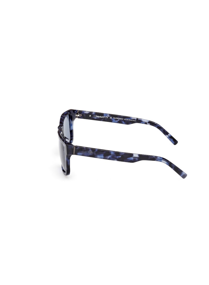 TIMBERLAND FULL RIM MALE SQUARE BLUE ACETATE SUNGLASSES - Image 2