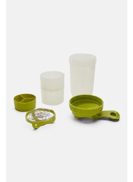 KitchenCraft Healthy Eating Protein Shaker Bottle 575ml, Light Green  - Image 2