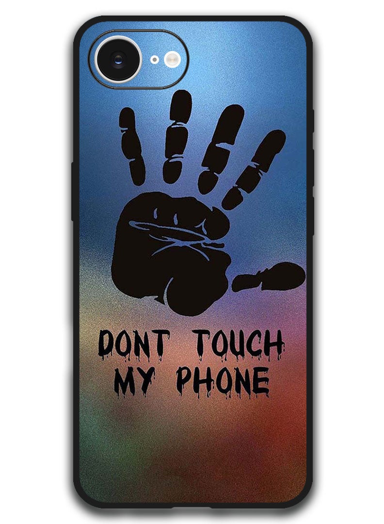 Theodor Case Compatible with Apple iPhone 17e / 16e 6.1 Inch Protection Shockproof Bumper Cover - Dont Touch My Phone Hand - Image 1