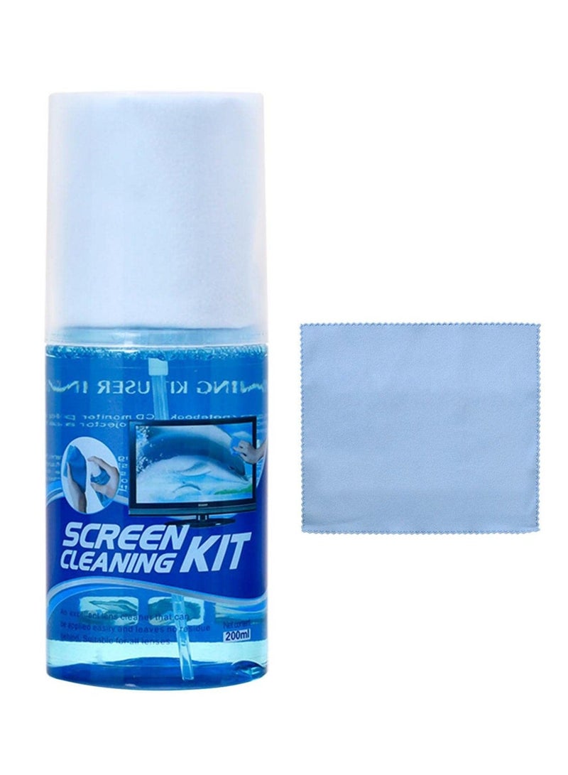 Screen Cleaner, Touch Screen Mist Cleaner, Cell Phone, Laptop and Tablet Screen, Spray and Microfiber Cloth for Car, Laptop, Tablet, Phone, Computer Touch Screens - Image 1