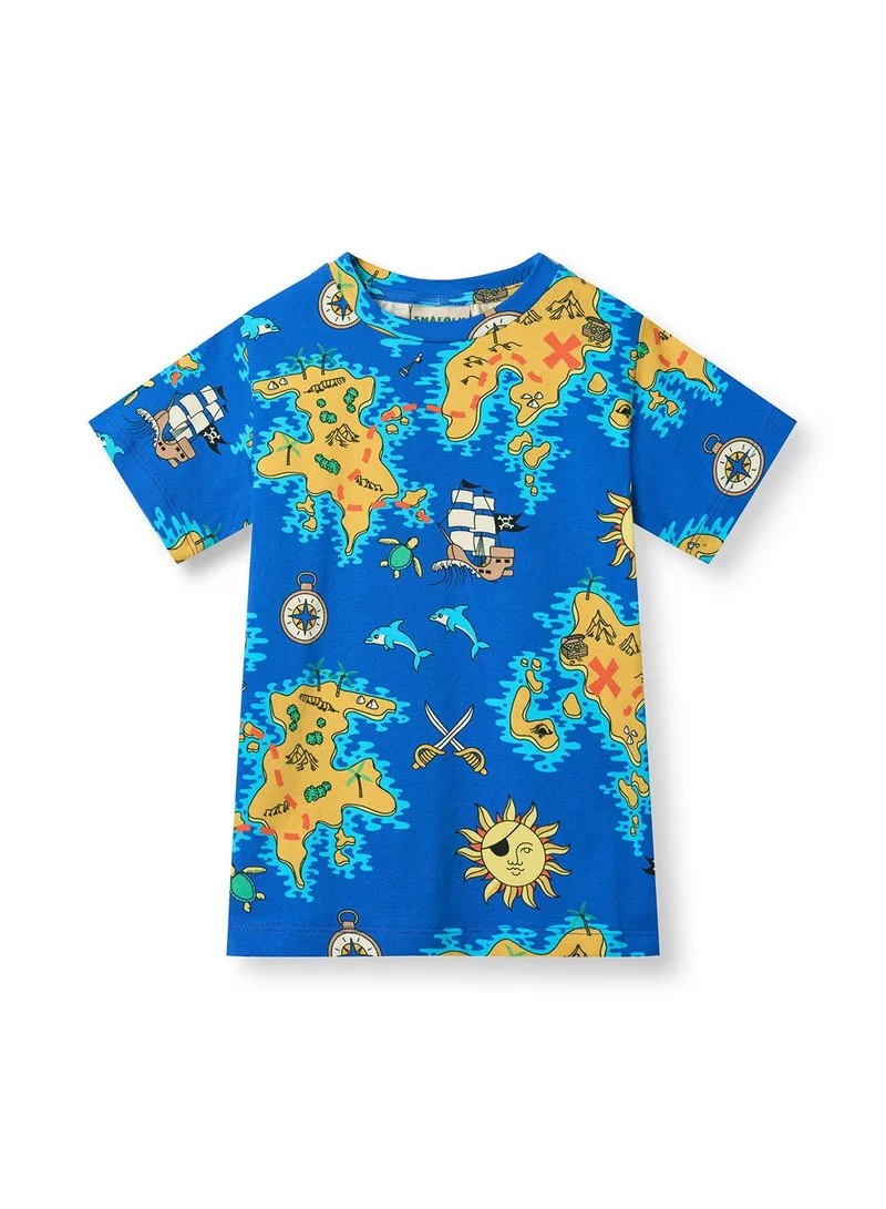 سموفولك تيشيرت بخريطة قرصان