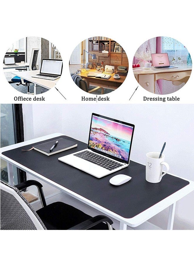JCB CHIC Desk Pad Leather Computer Mouse Pad Office Desk Mat Extended Gaming Mouse Pad, Non-Slip Waterproof Dual-Side Use Desk Mat Protector 80cm X 40cm - Image 4