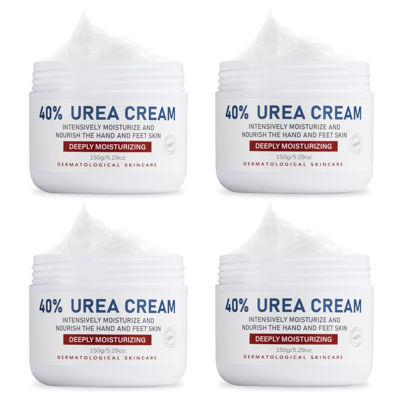 OUKEYA Urea Cream 40 Percent,Foot & Hand Cream for Dry Cracked,Urea Lotion for Feet Maximum Strength(4 Packs) - Image 1