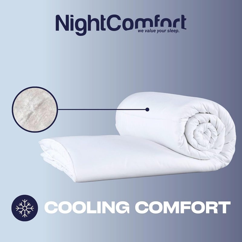 Night Comfort لحاف صيفي مضاد للحساسية 1.5 توغ - حجم مفرد من الألياف الدقيقة - Image 5