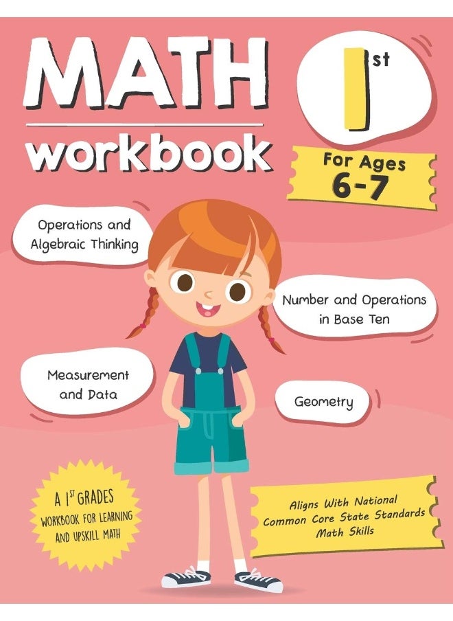 null - Math Workbook Grade 1 (Ages 6-7): A 1st Grade Math Workbook For Learning Aligns With National Common Core Math Skills - Image 1