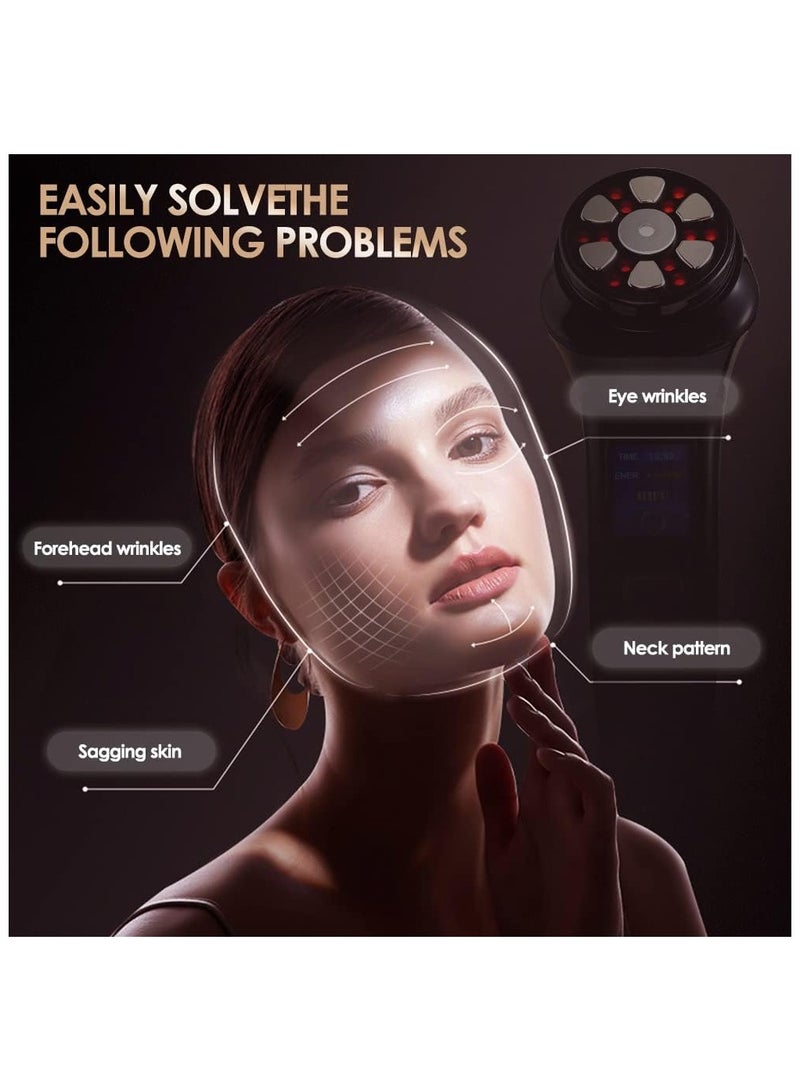 general Mini HIFU Machine Rejuvenation Skin Lifting Beauty Device for Women Face and Body Chin Neck Eye Portable RF Ultrasonic EMS Pulse Facial Massager - Image 2