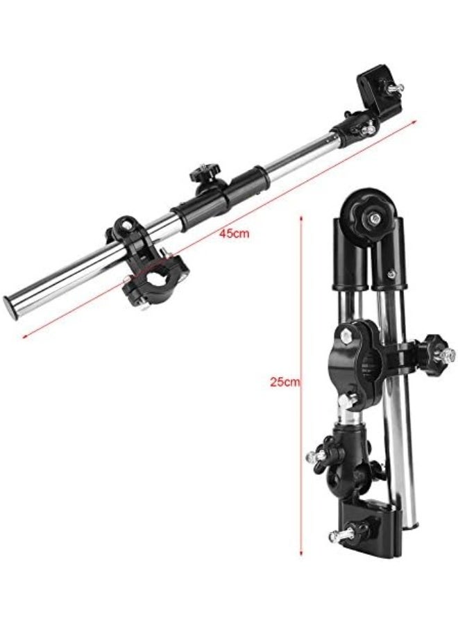 Zerodis Umbrella Holder for Stroller, 360Â° Adjustable Bike Umbrella Stretch Mount Stand Holder Baby Stroller Pram Chair(Black) - Image 4