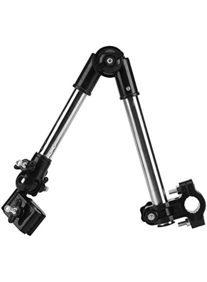 Zerodis Umbrella Holder for Stroller, 360Â° Adjustable Bike Umbrella Stretch Mount Stand Holder Baby Stroller Pram Chair(Black) - Image 1