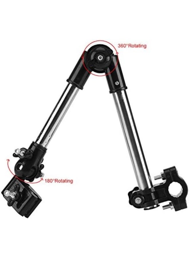 Zerodis Umbrella Holder for Stroller, 360Â° Adjustable Bike Umbrella Stretch Mount Stand Holder Baby Stroller Pram Chair(Black) - Image 3