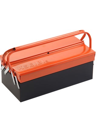 Steel Tool Box, 420x200x160mm, 3-Tiers Multi-Function Storage Portable Toolbox Organizer with Handle, Removable Tray with Dual Lock Secured, Heavy Duty Steel Toolbox for Garage, Workshop, Mechanic. - pzsku/ZF9ACDE81B9F883B24DC5Z/45/_/1704189832/4f881e05-197a-4b74-a6de-88a27da988fc