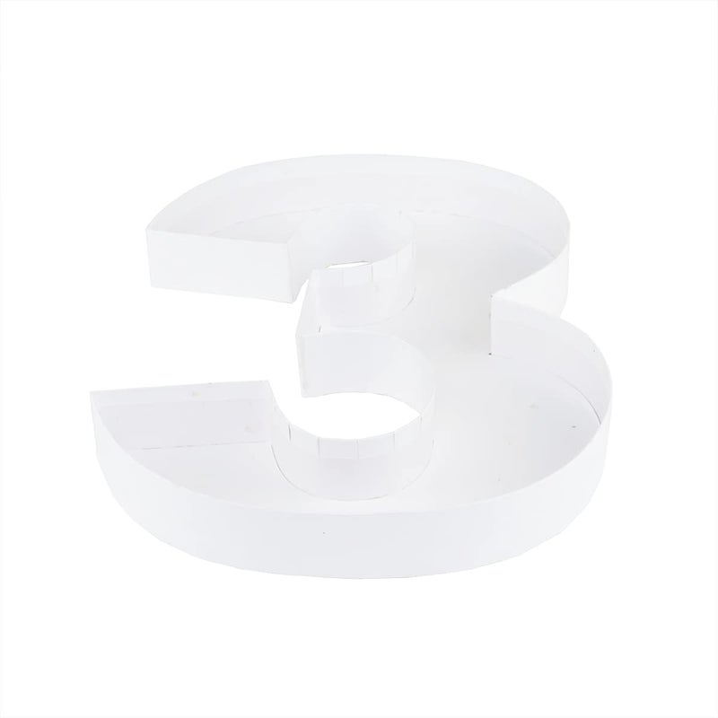 WENPACK 12 Fillable Cardboard Number Shaped Gift Grazing Charcuterie Board Paper Container 3