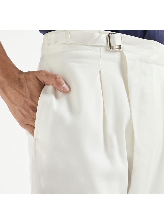 سبلاش فيڤ بنطلون سادة بقصة مريحة وخصر مرن وجيوب - Image 4