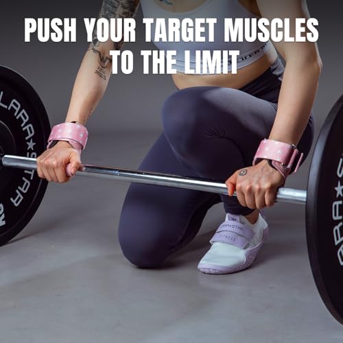 M MANUEKLEAR أحزمة جيم مانويكلير، أحزمة رفع مزدوجة من الجلد للرجال لتمارين الديدليفت مع حلقة معصم مبطنة، لفائف معصم لرفع الأثقال في الجيم - Image 4