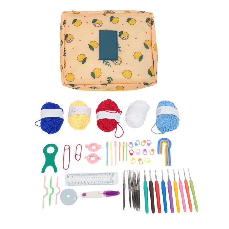 Ergonomic Crochet Hooks: 12 Sizes Premium Metal & Plastic Easy Grip - Multifunctional Set With Colorful Thread For Beginners, Arthritic Hands And Crochet Projects - Image 5