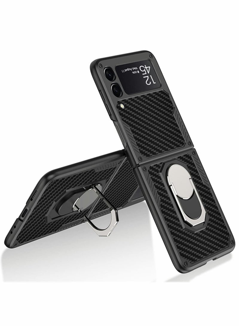 Excefore Case for Samsung Z Flip 3 Case, Built-in Kickstand Shockproof Fold 360 degrees Protection Cover - Image 1