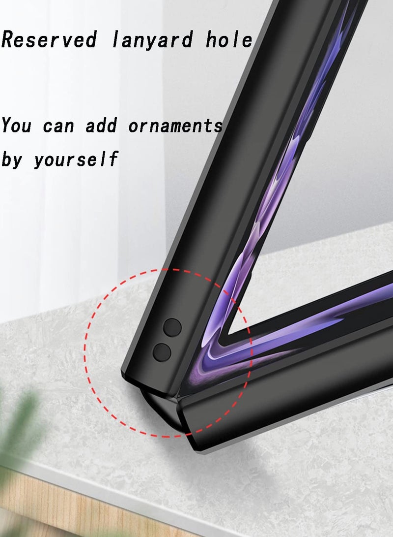 Excefore Case for Samsung Z Flip 3 Case, Built-in Kickstand Shockproof Fold 360 degrees Protection Cover - Image 4