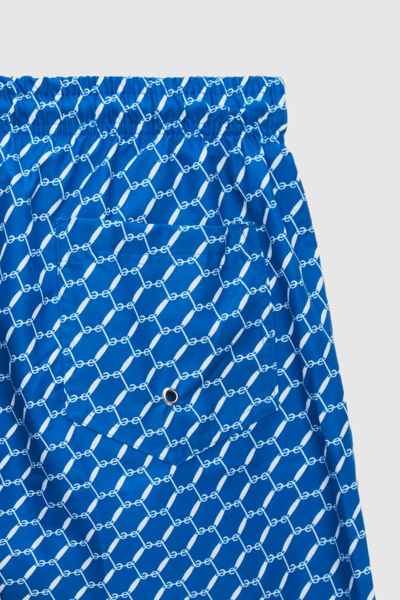 twn Regular Fit Blue Printed Shorts Swimsuit 0EC62AP33613M  - Image 3