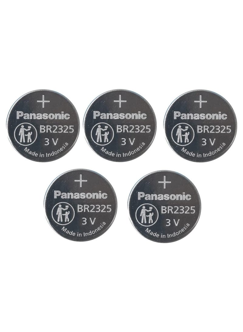 Panasonic 5-Pieces Panasonic BR2325 Lithium 3V Indonesia Batteries