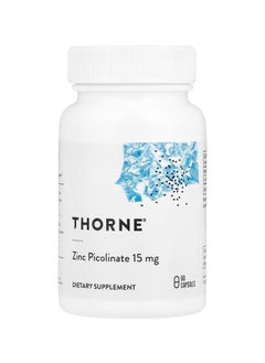 Thorne Zinc Picolinate 15 mg - 60 Capsules Dietary Supplement  - Image 1